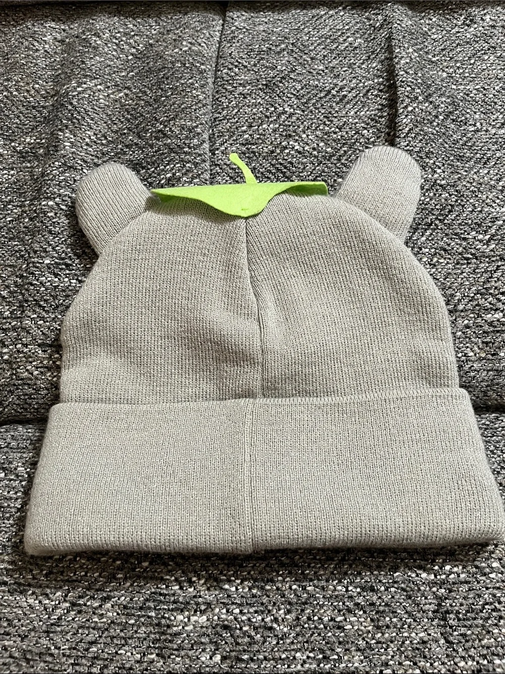 My Neighbor Totoro plush beanie with Leaf Accent